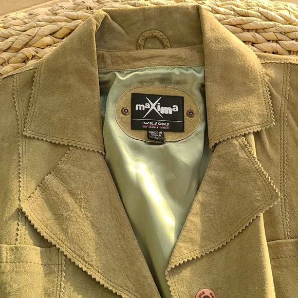 Green suede jacket - Picture 5 of 10